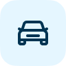 Blurred registration plates